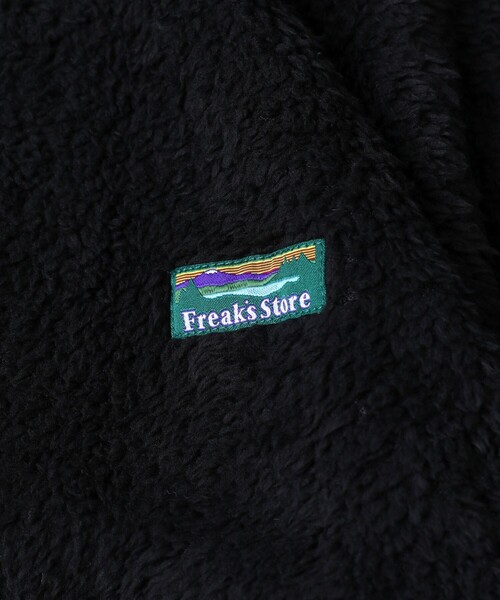 FREAK'S STORE(フリークスストア)の「WEB限定 リラックスフィット フリースセットアップ/ノーカラージャケット×イージーパンツ/カーディガン/ボアジャケット(ノーカラージャケット・メンズ・オリーブ/ベージュ/ブラック・MEDIUM/SMALL/LARGE)」の4枚目の写真