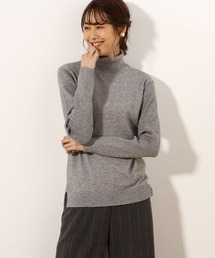 ストレッチリブハイネックプルオーバー