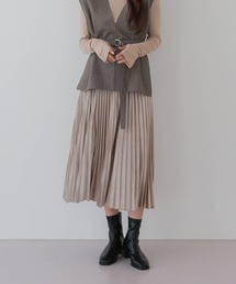 ベルベットプリーツスカート