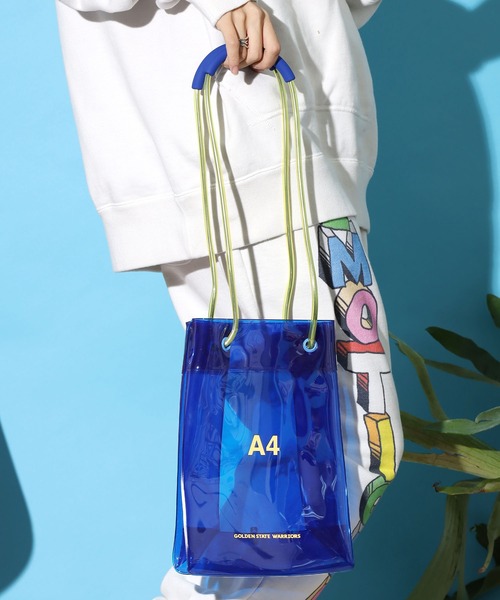 NaNa-NaNa(ナナナナ)の「nana-nana/ナナナナ A4 PVC ハンドバッグ トートバッグ シリコンハンドル NBA クリアバッグ 保管袋付き(ハンドバッグ・レディース・パープル/ブラウン/ピンク/ブルー/グリーン/ホワイト・ONE SIZE)」の22枚目の写真