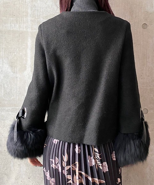 LUGIVA（ルギヴァ）の「【LUGIVA/ルギバ】ノーカラーフォックスファー