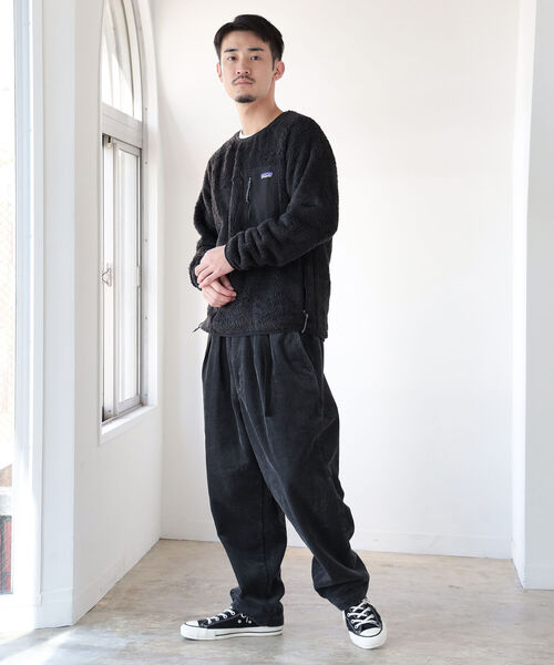 BEAMS（ビームス）の「BEAMS / ウェビング バギーパンツ（その他パンツ・メンズ・チャコールグレー/ベージュ・SMALL/MEDIUM/LARGE/X-LARGE）」の3枚目の写真