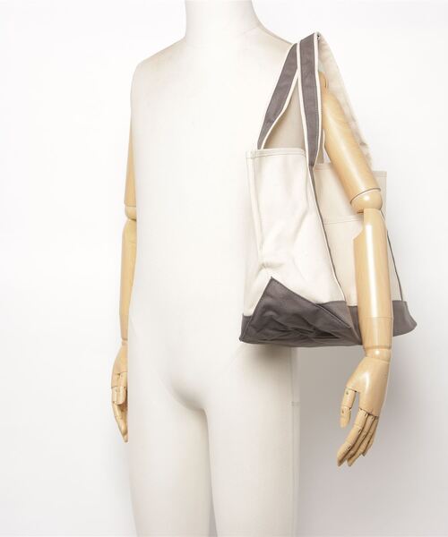 MAKE UP(メイクアップ)の「MAKE UP TIMELESS カラーハンドルキャンバストートバッグL(トートバッグ・メンズ・レッド/ネイビー/カーキ/グレー/ブラック・FREE)」の21枚目の写真