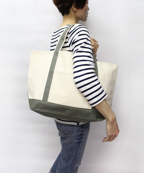 MAKE UP(メイクアップ)の「MAKE UP TIMELESS カラーハンドルキャンバストートバッグL(トートバッグ・メンズ・レッド/ネイビー/カーキ/グレー/ブラック・FREE)」の19枚目の写真