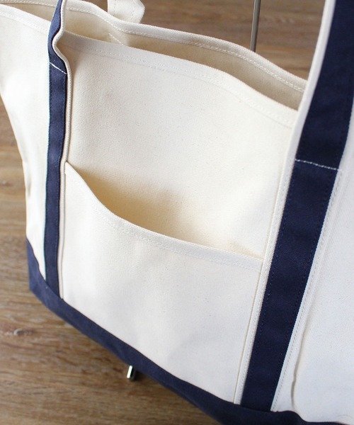 MAKE UP(メイクアップ)の「MAKE UP TIMELESS カラーハンドルキャンバストートバッグL(トートバッグ・メンズ・レッド/ネイビー/カーキ/グレー/ブラック・FREE)」の14枚目の写真