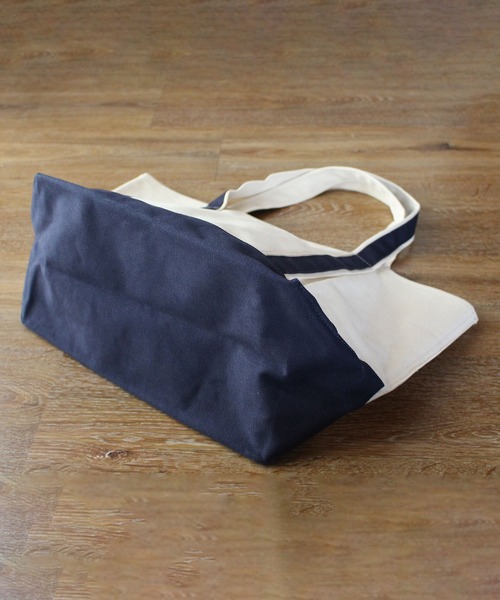 MAKE UP(メイクアップ)の「MAKE UP TIMELESS カラーハンドルキャンバストートバッグL(トートバッグ・メンズ・レッド/ネイビー/カーキ/グレー/ブラック・FREE)」の10枚目の写真