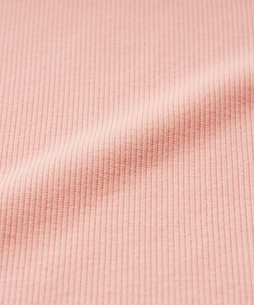 RANAN(ラナン)の「テレコリブ半袖カットソー(Tシャツ/カットソー・レディース・ピンクベージュ/杢グレー/オフホワイト/ブラック・LL/M/L)」の5枚目の写真