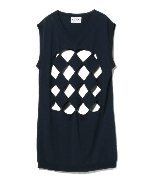 Ray BEAMS(レイビームス)の「NOMA t.d. × Ray BEAMS / 別注 ニット ドレス(ワンピース・レディース・ネイビー・ONE SIZE)」の2枚目の写真