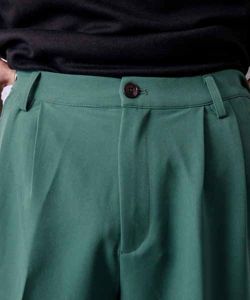 Adoon plain(アドーンプレーン)の「【Adoon plain】センタープレスクロップドパンツ(その他パンツ・メンズ・ブラック/グリーン/グレイッシュベージュ・SMALL/MEDIUM/LARGE)」の7枚目の写真