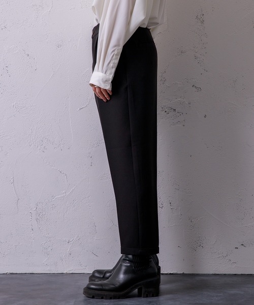 Adoon plain(アドーンプレーン)の「【Adoon plain】センタープレスクロップドパンツ(その他パンツ・メンズ・ブラック/グリーン/グレイッシュベージュ・SMALL/MEDIUM/LARGE)」の16枚目の写真