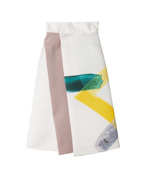 LE CIEL BLEU(ルシェルブルー)の「アートプリントスカート / Art Print Skirt(スカート・レディース・マルチ・38/36/34)」の4枚目の写真