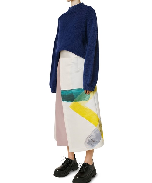 LE CIEL BLEU(ルシェルブルー)の「アートプリントスカート / Art Print Skirt(スカート・レディース・マルチ・38/36/34)」の6枚目の写真