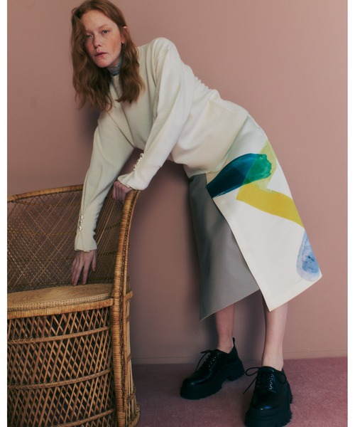 LE CIEL BLEU(ルシェルブルー)の「アートプリントスカート / Art Print Skirt(スカート・レディース・マルチ・38/36/34)」の5枚目の写真