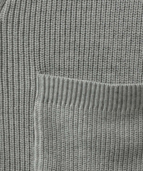 HARE（ハレ）の「ダブルポケットVカーディガン(HARE)（ニット/セーター・メンズ・ブラック/グレー/イエロー/グリーン・SMALL/MEDIUM）」の21枚目の写真