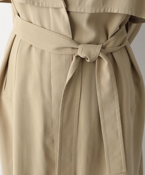 A part by（アパートバイ）の「RyPoガウントレンチコート（トレンチコート・レディース・チャコールグレー/ベージュ/アイボリー/ライトグリーン/ネイビー・SMALL/MEDIUM）」の21枚目の写真