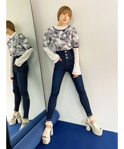 EMODA（エモダ）の「コンパクト2WAYニット（ニット/セーター・レディース・ブラック/ベージュ/ピンク/その他/その他1・FREE）」の9枚目の写真