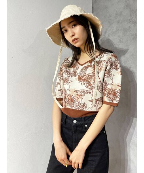 EMODA（エモダ）の「コンパクト2WAYニット（ニット/セーター・レディース・ブラック/ベージュ/ピンク/その他/その他1・FREE）」の10枚目の写真