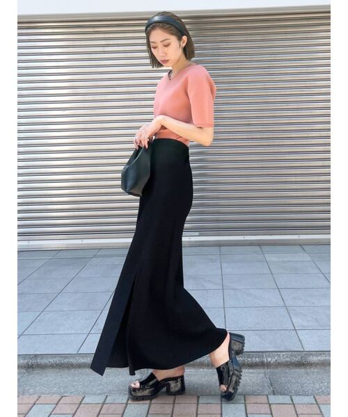 EMODA（エモダ）の「コンパクト2WAYニット（ニット/セーター・レディース・ブラック/ベージュ/ピンク/その他/その他1・FREE）」の21枚目の写真