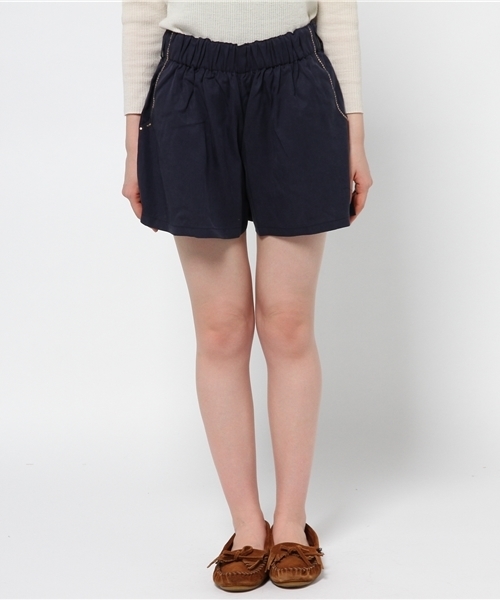 チャイハネ（チャイハネ）の「【チャイハネ】セルテショートパンツ/キュロット（その他パンツ・レディース・ベージュ/オレンジ/グリーン/ネイビー・FREE）」の5枚目の写真