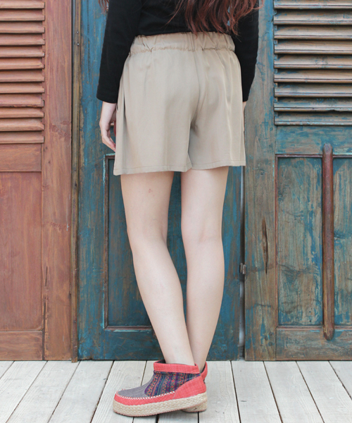 チャイハネ（チャイハネ）の「【チャイハネ】セルテショートパンツ/キュロット（その他パンツ・レディース・ベージュ/オレンジ/グリーン/ネイビー・FREE）」の17枚目の写真