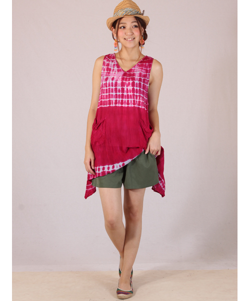 チャイハネ（チャイハネ）の「【チャイハネ】セルテショートパンツ/キュロット（その他パンツ・レディース・ベージュ/オレンジ/グリーン/ネイビー・FREE）」の19枚目の写真