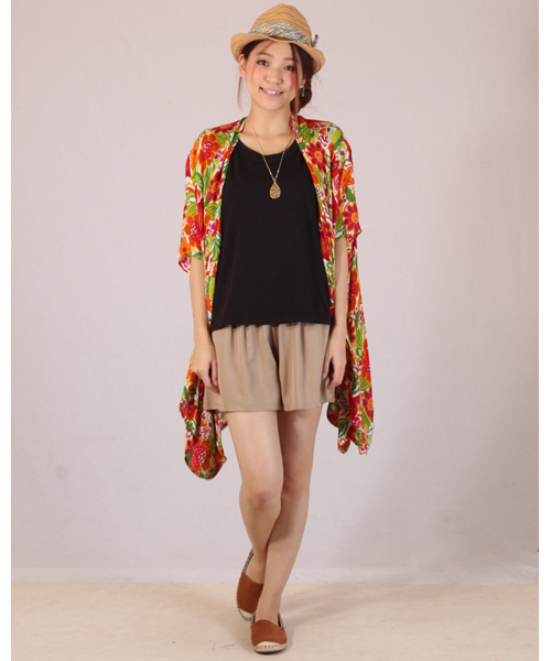 チャイハネ（チャイハネ）の「【チャイハネ】セルテショートパンツ/キュロット（その他パンツ・レディース・ベージュ/オレンジ/グリーン/ネイビー・FREE）」の20枚目の写真