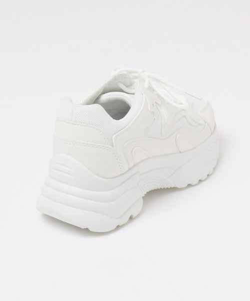 Honeys（ハニーズ）の「ダッドスニーカー（スニーカー・レディース・ブラック/ホワイト/ホワイト×ブルー/ベージュ系その他/ホワイト×グレー/ホワイト×シルバー・S/LL/M/L）」の22枚目の写真