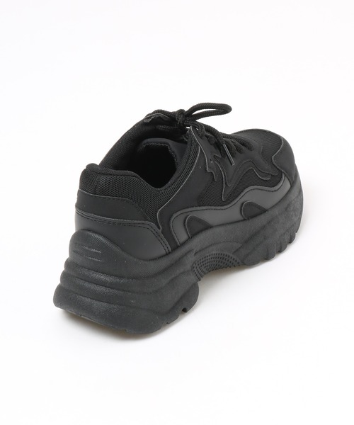 Honeys（ハニーズ）の「ダッドスニーカー（スニーカー・レディース・ブラック/ホワイト/ホワイト×ブルー/ベージュ系その他/ホワイト×グレー/ホワイト×シルバー・S/LL/M/L）」の12枚目の写真