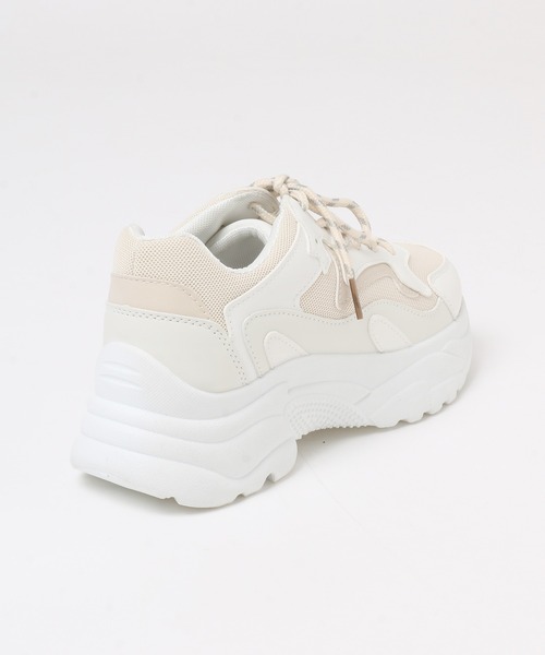 Honeys（ハニーズ）の「ダッドスニーカー（スニーカー・レディース・ブラック/ホワイト/ホワイト×ブルー/ベージュ系その他/ホワイト×グレー/ホワイト×シルバー・S/LL/M/L）」の17枚目の写真