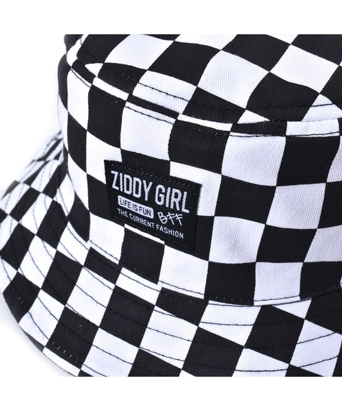 ZIDDY（ジディ）の「ZIDDY/【ニコ☆プチ4・6月号掲載】リバーシブル バケットハット（ハット・キッズ・ホワイト系その他/ブラック系その他・ONESIZE）」の8枚目の写真