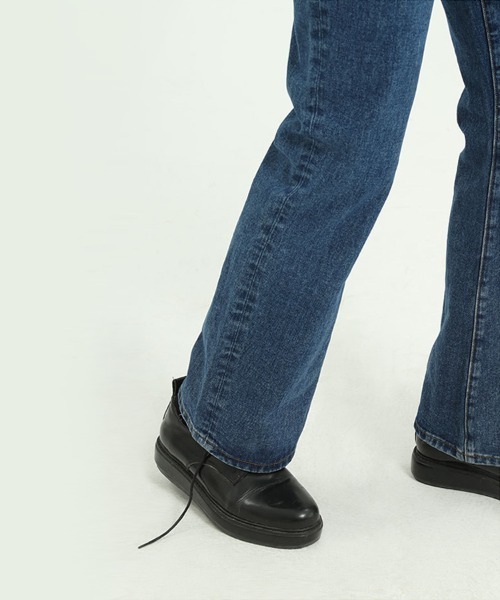 Ressaca(レサーカ)の「ヴィンテージライクルーズフレアデニムパンツ 美シルエット ブーツカット(デニムパンツ・メンズ・グレー/ブルー/ライトブルー/インディゴブルー/ブラック/ライトインディゴブルー・M/S/L/XL)」の22枚目の写真