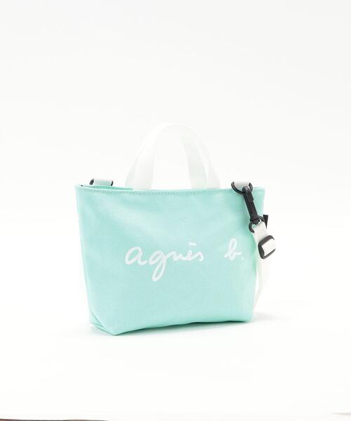 agnes b.(アニエスベー)の「S137 E SAC ロゴハンドバッグ(ハンドバッグ・キッズ・ブルー系その他・FREE)」の2枚目の写真