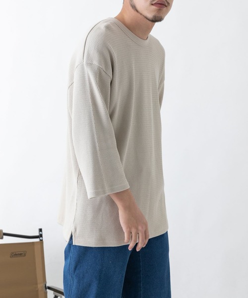 EKAL(エカル)の「EKAL レイクショアサーマル7/S Tシャツ(Tシャツ/カットソー・メンズ・ベージュ/ブラック系その他・MEDIUM/LARGE)」の12枚目の写真