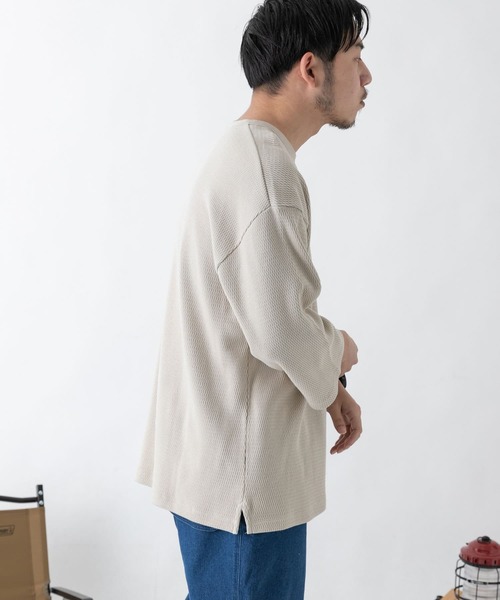 EKAL(エカル)の「EKAL レイクショアサーマル7/S Tシャツ(Tシャツ/カットソー・メンズ・ベージュ/ブラック系その他・MEDIUM/LARGE)」の15枚目の写真