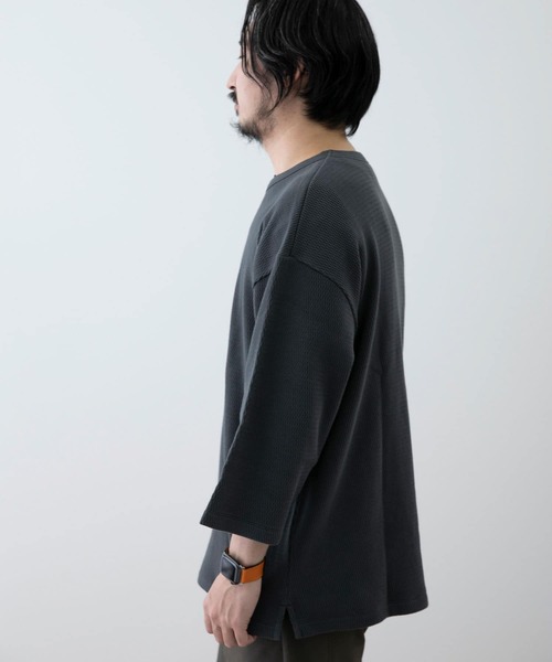 EKAL(エカル)の「EKAL レイクショアサーマル7/S Tシャツ(Tシャツ/カットソー・メンズ・ベージュ/ブラック系その他・MEDIUM/LARGE)」の16枚目の写真