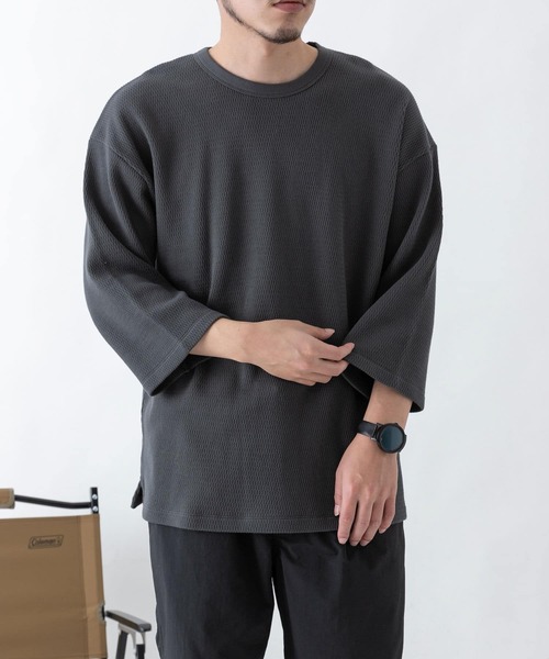 EKAL(エカル)の「EKAL レイクショアサーマル7/S Tシャツ(Tシャツ/カットソー・メンズ・ベージュ/ブラック系その他・MEDIUM/LARGE)」の7枚目の写真