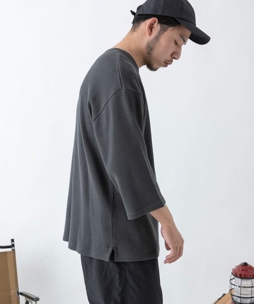 EKAL(エカル)の「EKAL レイクショアサーマル7/S Tシャツ(Tシャツ/カットソー・メンズ・ベージュ/ブラック系その他・MEDIUM/LARGE)」の10枚目の写真