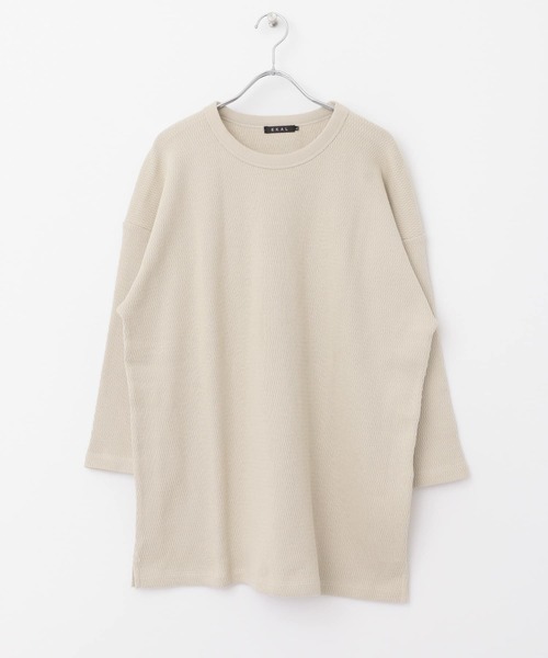 EKAL(エカル)の「EKAL レイクショアサーマル7/S Tシャツ(Tシャツ/カットソー・メンズ・ベージュ/ブラック系その他・MEDIUM/LARGE)」の8枚目の写真