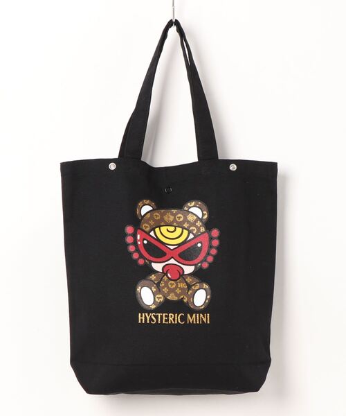 HYSTERIC MINI(ヒステリックミニ)の「TEDDY MINII MONOGRAM エコバッグ2個SET(トートバッグ・キッズ・ブラック系その他・FREE)」の3枚目の写真