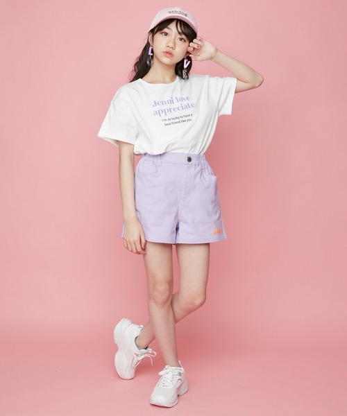 JENNI love(ジェニィラブ)の「フラワーモチーフロゴキャップ(キャップ・キッズ・ブラック/ベージュ/ピンク・54cm/56cm)」の18枚目の写真