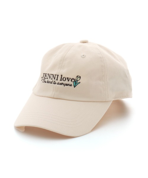 JENNI love(ジェニィラブ)の「フラワーモチーフロゴキャップ(キャップ・キッズ・ブラック/ベージュ/ピンク・54cm/56cm)」の6枚目の写真