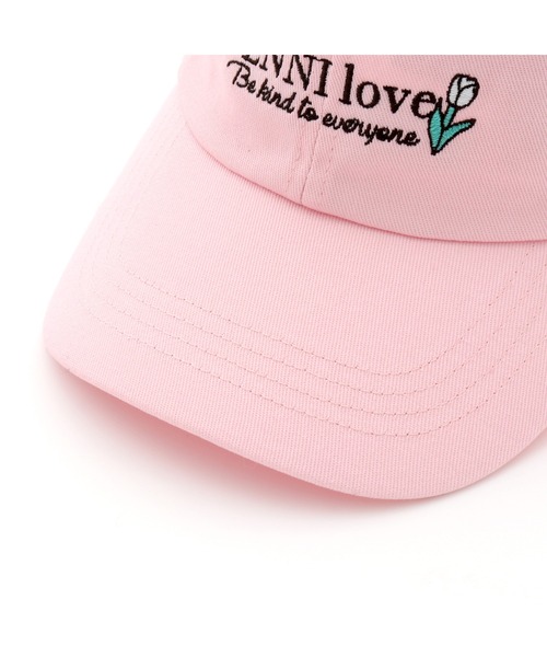 JENNI love(ジェニィラブ)の「フラワーモチーフロゴキャップ(キャップ・キッズ・ブラック/ベージュ/ピンク・54cm/56cm)」の10枚目の写真