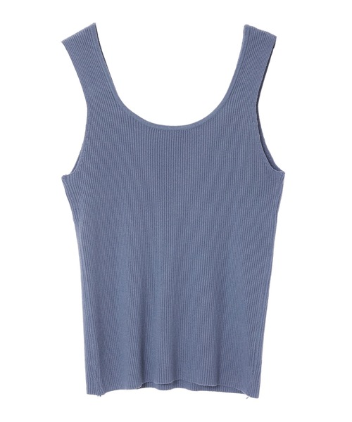 Edit Sheen（エディットシーン）の「リブインナーニット（タンクトップ・レディース・ホワイト/ブラック/マスタード/モカ/ブルー系その他5・M）」の16枚目の写真