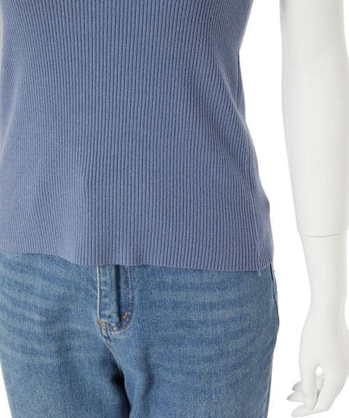 Edit Sheen（エディットシーン）の「リブインナーニット（タンクトップ・レディース・ホワイト/ブラック/マスタード/モカ/ブルー系その他5・M）」の21枚目の写真