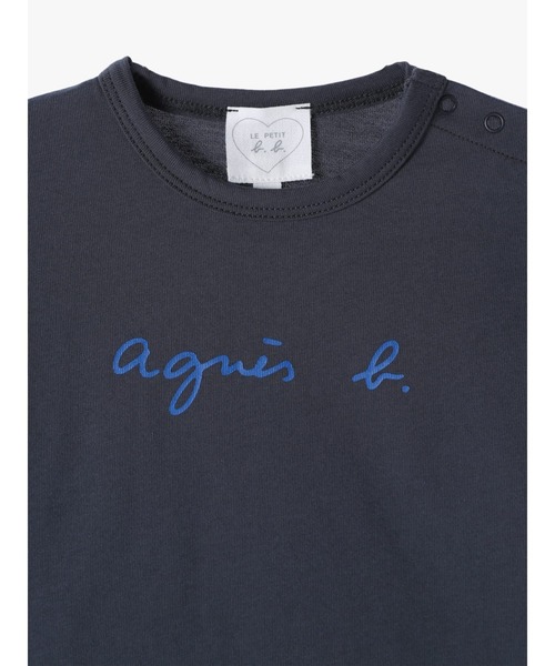 agnes b.(アニエスベー)の「S137 L TS ベビー ロゴTシャツ(Tシャツ/カットソー・キッズ・グレー系その他・2YEAR/18M/1YEAR/6MONTH)」の2枚目の写真