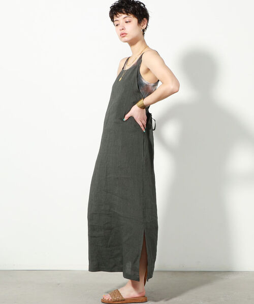 R JUBILEE（アールジュビリー）の「◇【WEB限定】【R JUBILEE/アール ジュビリー】Apron Cami-Dress（ワンピース・レディース・パープル/カーキ・FREE）」の18枚目の写真