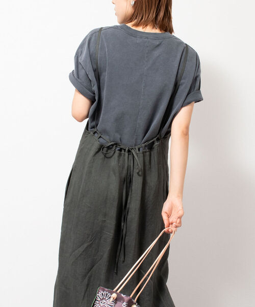 R JUBILEE（アールジュビリー）の「◇【WEB限定】【R JUBILEE/アール ジュビリー】Apron Cami-Dress（ワンピース・レディース・パープル/カーキ・FREE）」の10枚目の写真
