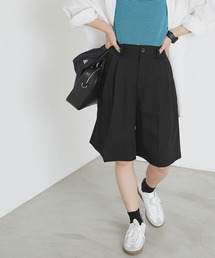 【forksy.】ツイルセンタープレス２タックショートパンツ
