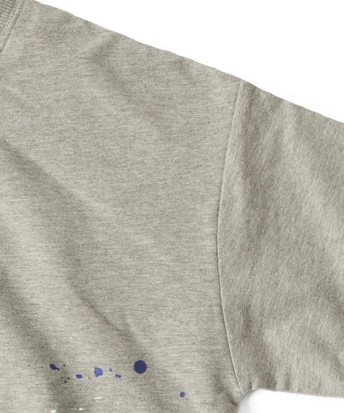 GLAZOS（グラソス）の「ストレッチミニ裏毛・ペイントプリント半袖トレーナー【セットアップ対応】（スウェット・キッズ・ブラック/グレー・150cm/160cm/170cm/140cm/130cm）」の10枚目の写真