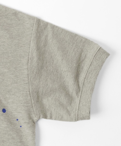 GLAZOS（グラソス）の「ストレッチミニ裏毛・ペイントプリント半袖トレーナー【セットアップ対応】（スウェット・キッズ・ブラック/グレー・150cm/160cm/170cm/140cm/130cm）」の11枚目の写真